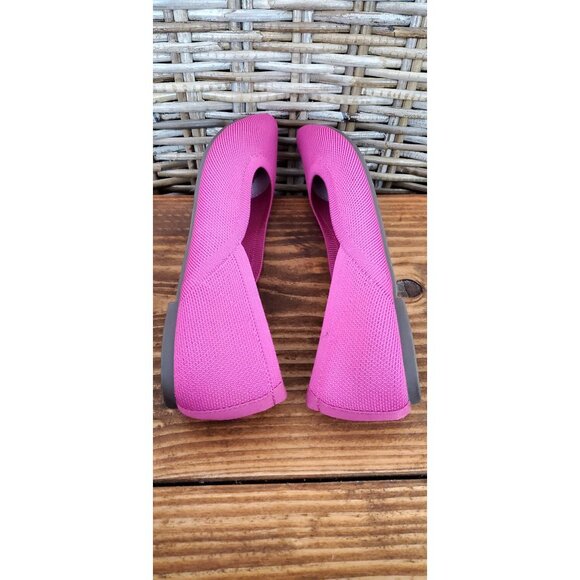 Cynthia Rowley Pink Pointed Toe Flats Shoes Recycled Fabric Size 6.5 - Picture 10 of 13